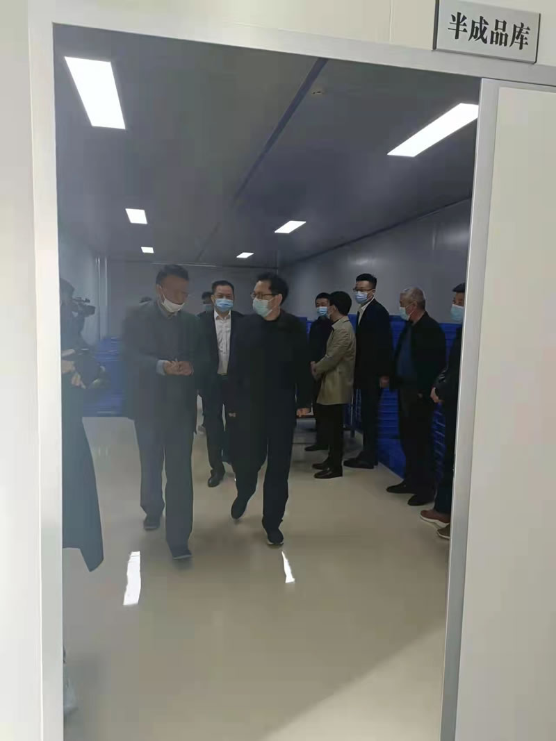 旌德县委书记储德友到海昭生物进行视察调研