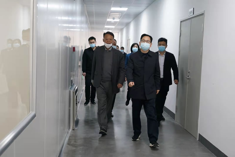 旌德县委书记储德友到海昭生物进行视察调研